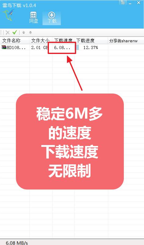 雷鸟下载 3.0.0 百度网盘第三方下载器 无限速-第3张图片-分享迷